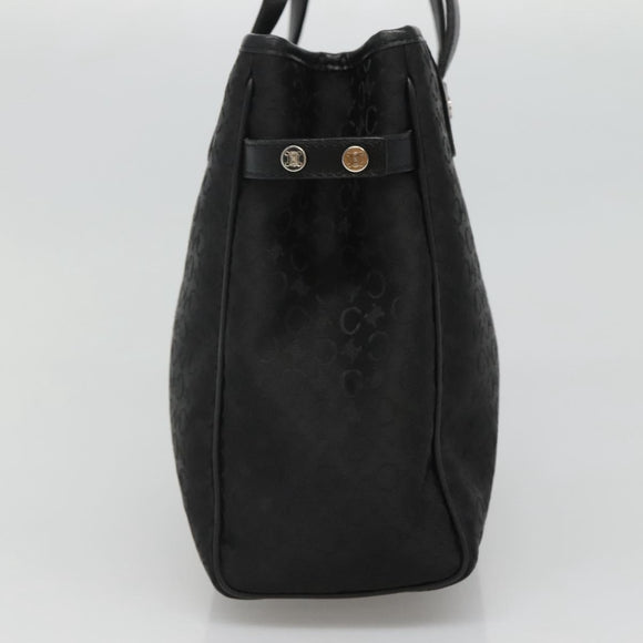 CELINE C Macadam Canvas Hand Bag Black Auth ep7965