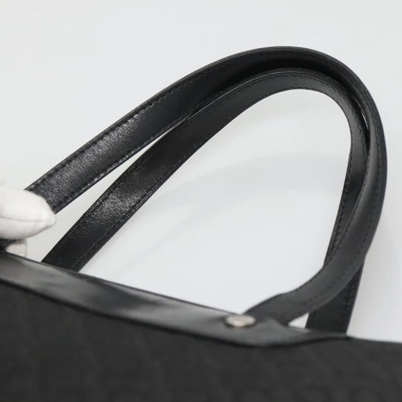 CELINE C Macadam Canvas Hand Bag Black Auth ep7965