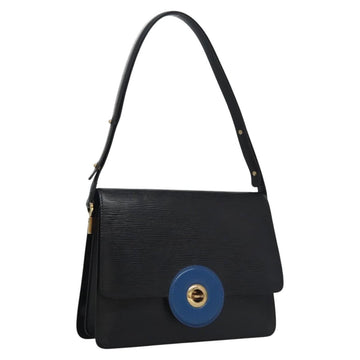 LOUIS VUITTON Epi Bicolor Free Run Shoulder Bag Black Blue M52415 LV Auth ep7970