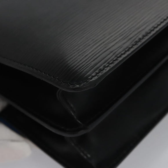 LOUIS VUITTON Epi Bicolor Free Run Shoulder Bag Black Blue M52415 LV Auth ep7970