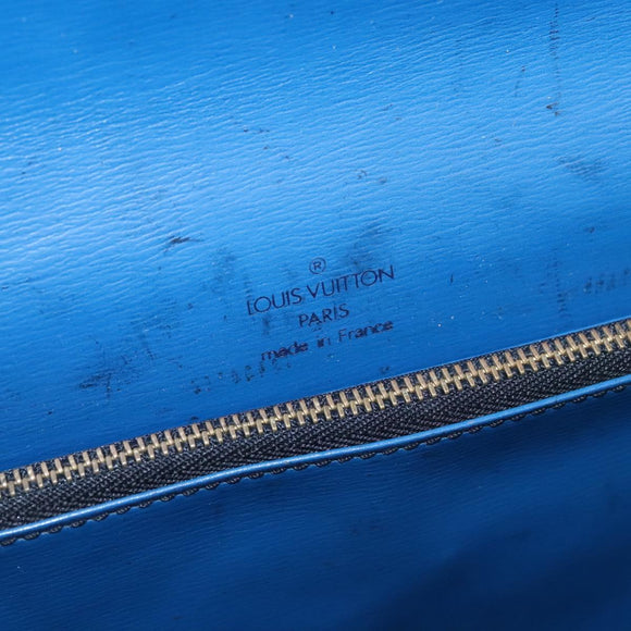 LOUIS VUITTON Epi Bicolor Free Run Shoulder Bag Black Blue M52415 LV Auth ep7970