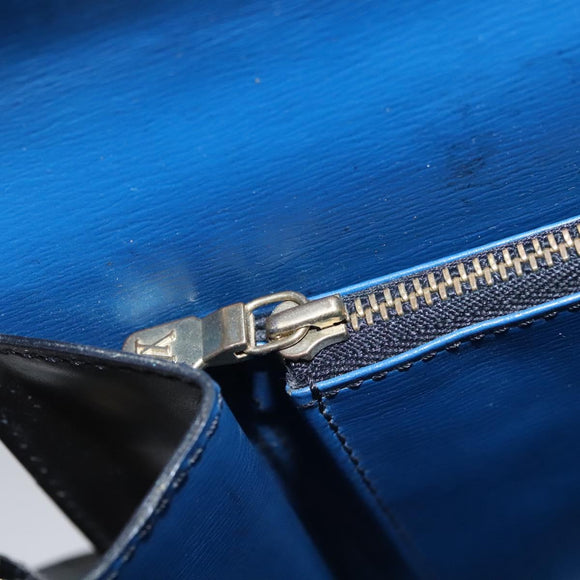 LOUIS VUITTON Epi Bicolor Free Run Shoulder Bag Black Blue M52415 LV Auth ep7970