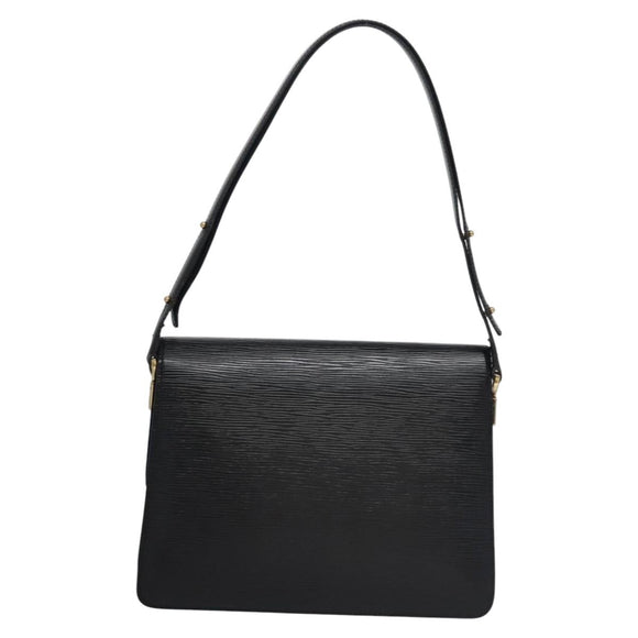 LOUIS VUITTON Epi Bicolor Free Run Shoulder Bag Black Blue M52415 LV Auth ep7970