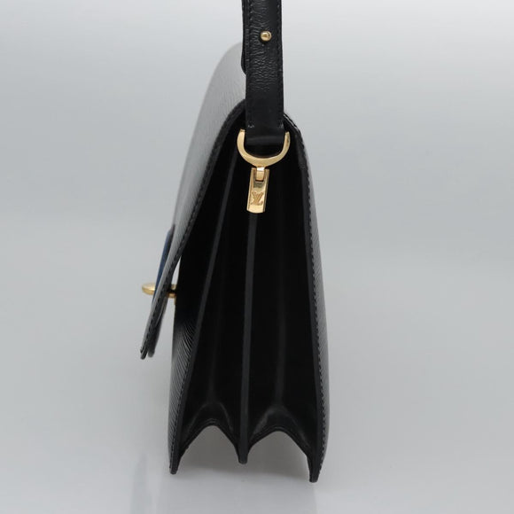 LOUIS VUITTON Epi Bicolor Free Run Shoulder Bag Black Blue M52415 LV Auth ep7970