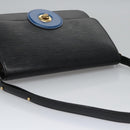 LOUIS VUITTON Epi Bicolor Free Run Shoulder Bag Black Blue M52415 LV Auth ep7970-6