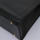 GUCCI Bamboo Hand Bag Leather Black Gold 002 1095 0260 Auth ep7975-14