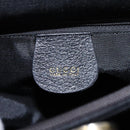 GUCCI Bamboo Hand Bag Leather Black Gold 002 1095 0260 Auth ep7975-17
