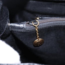 GUCCI Bamboo Hand Bag Leather Black Gold 002 1095 0260 Auth ep7975-22