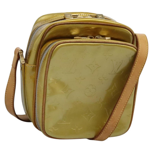 LOUIS VUITTON Monogram Vernis Wooster Shoulder Bag Gris M91036 LV Auth ep7979