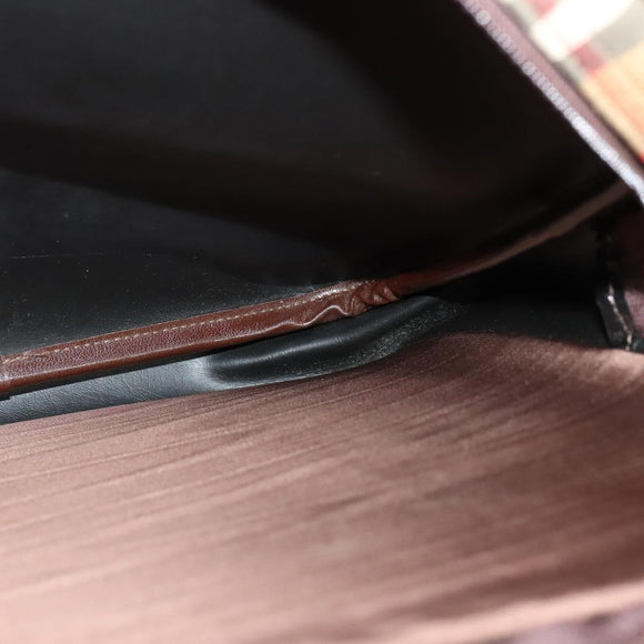 Burberrys Nova Check Business Bag Canvas Beige Auth ep7983