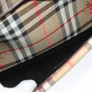 Burberrys Nova Check Business Bag Canvas Beige Auth ep7983-25