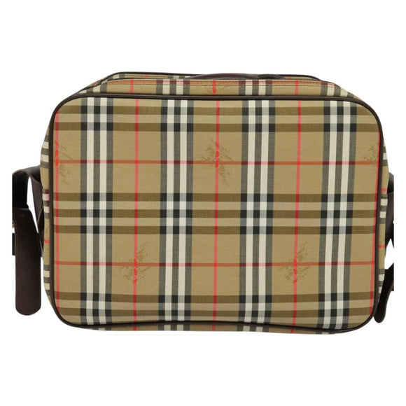 Burberrys Nova Check Business Bag Canvas Beige Auth ep7983