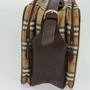 Burberrys Nova Check Business Bag Canvas Beige Auth ep7983-4