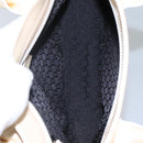 GUCCI Sherry Line Hand Bag Canvas White Black Auth ep7988-17