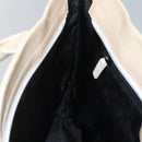 GUCCI Sherry Line Hand Bag Canvas White Black Auth ep7988-19