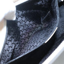 GUCCI Sherry Line Hand Bag Canvas White Black Auth ep7988-20