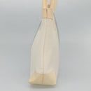 GUCCI Sherry Line Hand Bag Canvas White Black Auth ep7988-4