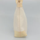 GUCCI Sherry Line Hand Bag Canvas White Black Auth ep7988-5