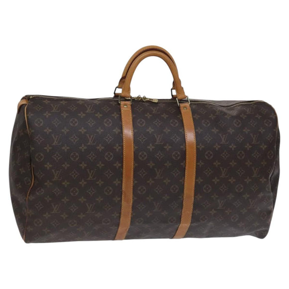 LOUIS VUITTON Monogram Keepall 60 Boston Bag M41422 LV Auth ep7997