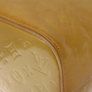 LOUIS VUITTON Monogram Vernis Houston Hand Bag Beige M91004 LV Auth ep7999-10