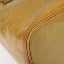 LOUIS VUITTON Monogram Vernis Houston Hand Bag Beige M91004 LV Auth ep7999-14