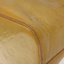 LOUIS VUITTON Monogram Vernis Houston Hand Bag Beige M91004 LV Auth ep7999-15