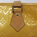 LOUIS VUITTON Monogram Vernis Houston Hand Bag Beige M91004 LV Auth ep7999-17
