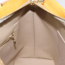 LOUIS VUITTON Monogram Vernis Houston Hand Bag Beige M91004 LV Auth ep7999-20