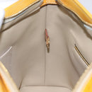 LOUIS VUITTON Monogram Vernis Houston Hand Bag Beige M91004 LV Auth ep7999-21