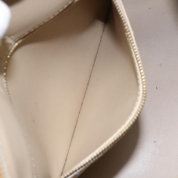 LOUIS VUITTON Monogram Vernis Houston Hand Bag Beige M91004 LV Auth ep7999