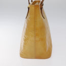 LOUIS VUITTON Monogram Vernis Houston Hand Bag Beige M91004 LV Auth ep7999-5