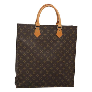 LOUIS VUITTON Monogram Sac Plat Hand Bag M51140 LV Auth ep8010