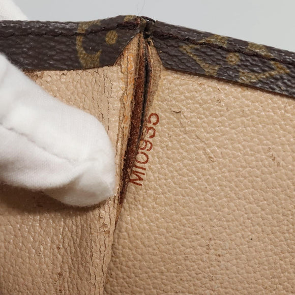 LOUIS VUITTON Monogram Sac Plat Hand Bag M51140 LV Auth ep8010