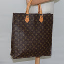 LOUIS VUITTON Monogram Sac Plat Hand Bag M51140 LV Auth ep8010-19