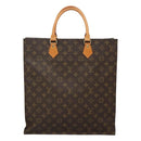 LOUIS VUITTON Monogram Sac Plat Hand Bag M51140 LV Auth ep8010-13