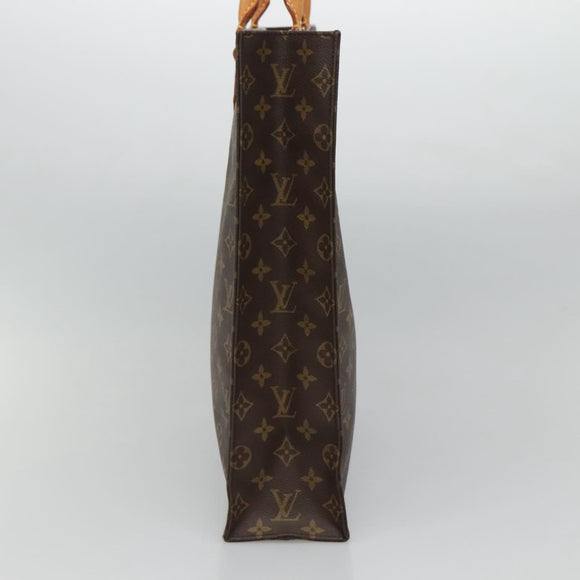 LOUIS VUITTON Monogram Sac Plat Hand Bag M51140 LV Auth ep8010