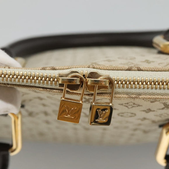 LOUIS VUITTON Monogram Mini Alma Haut Hand Bag Khaki M92203 LV Auth ep8029