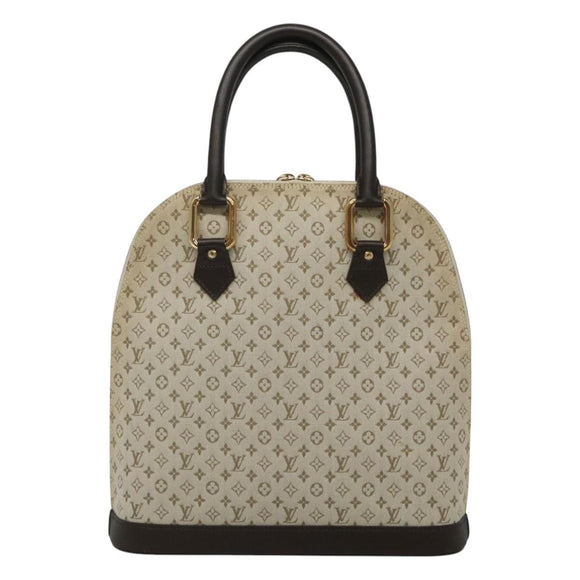 LOUIS VUITTON Monogram Mini Alma Haut Hand Bag Khaki M92203 LV Auth ep8029