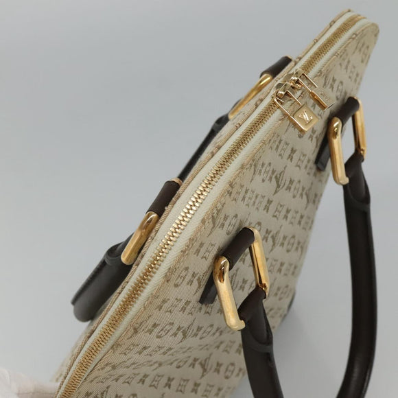 LOUIS VUITTON Monogram Mini Alma Haut Hand Bag Khaki M92203 LV Auth ep8029