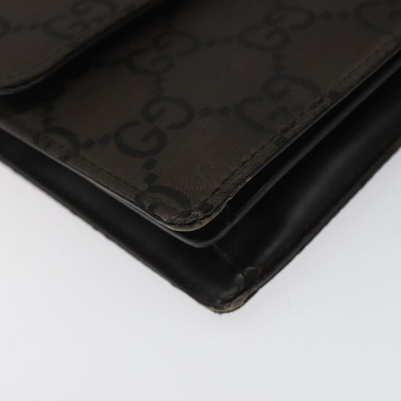 GUCCI GG Canvas Clutch Bag Brown Auth ep8047