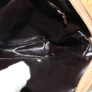 CELINE Macadam Canvas Shoulder Bag PVC Beige Gold Auth ep8051-18