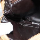 CELINE Macadam Canvas Shoulder Bag PVC Beige Gold Auth ep8051-19