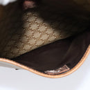 CELINE Macadam Canvas Shoulder Bag PVC Beige Gold Auth ep8051-20