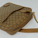 CELINE Macadam Canvas Shoulder Bag PVC Beige Gold Auth ep8051-6