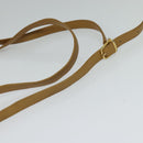 CELINE Macadam Canvas Shoulder Bag PVC Beige Gold Auth ep8051-7