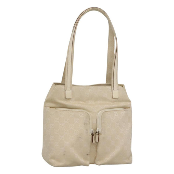 GUCCI GG Canvas Shoulder Bag Beige 002 1076 3754 Auth ep8068
