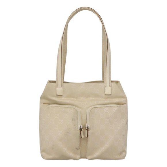 GUCCI GG Canvas Shoulder Bag Beige 002 1076 3754 Auth ep8068