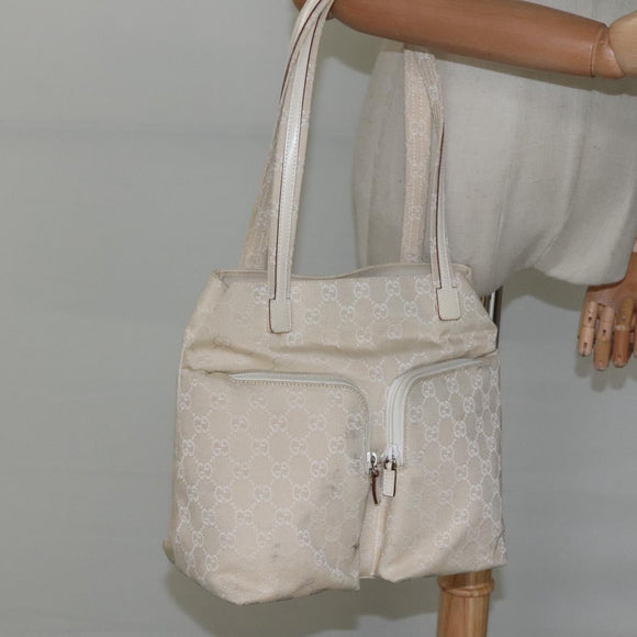 GUCCI GG Canvas Shoulder Bag Beige 002 1076 3754 Auth ep8068