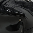 GUCCI Horsebit Hand Bag Enamel Navy 146002 Auth ep8079-10