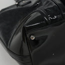 GUCCI Horsebit Hand Bag Enamel Navy 146002 Auth ep8079-11